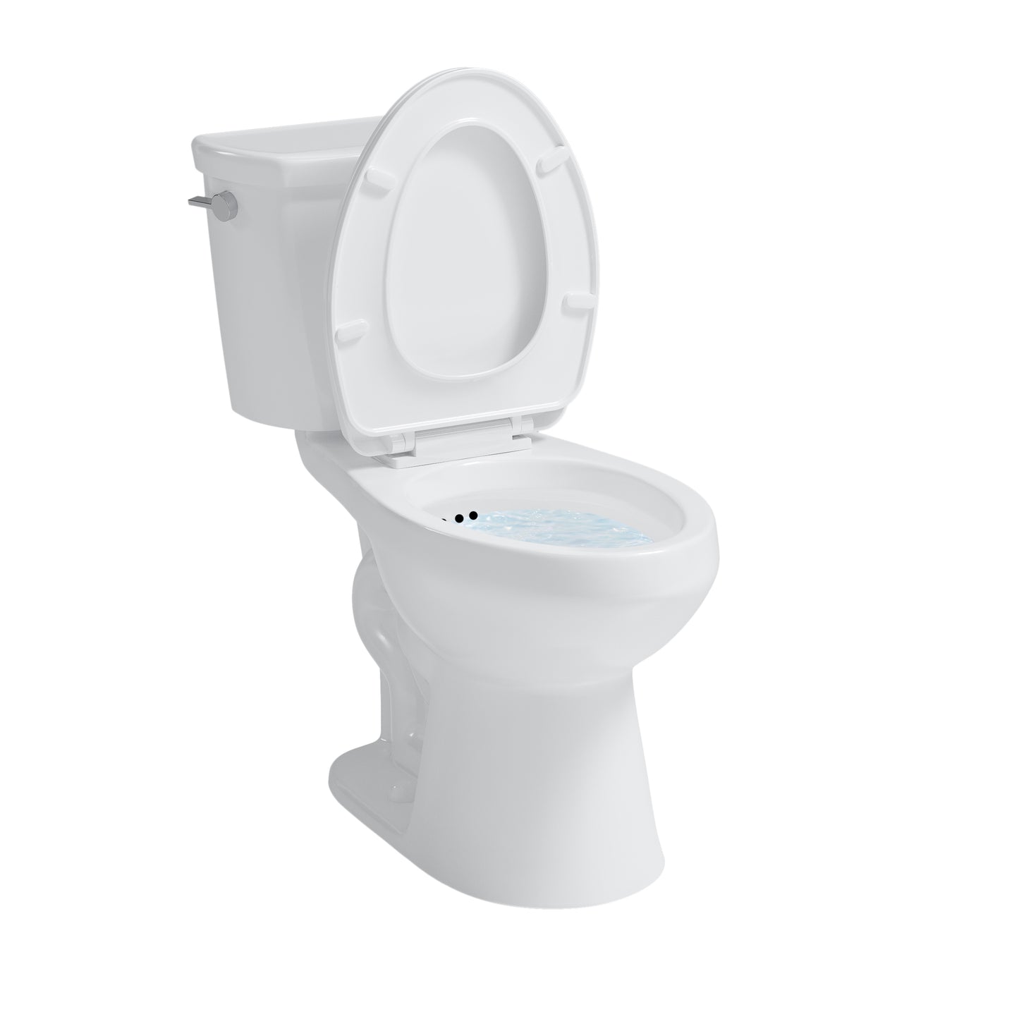 Easley™ 2-Piece 0.8 GPF Ultra Efficient White Elongated Plus Height™ Toilet