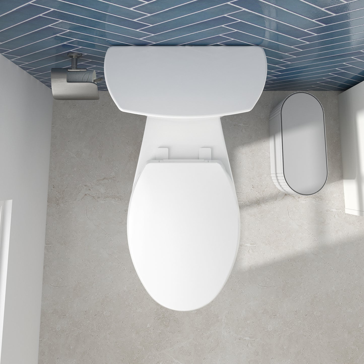 Deven™ 2-Piece 1.28 GPF White Elongated ADA Plus Height Toilet