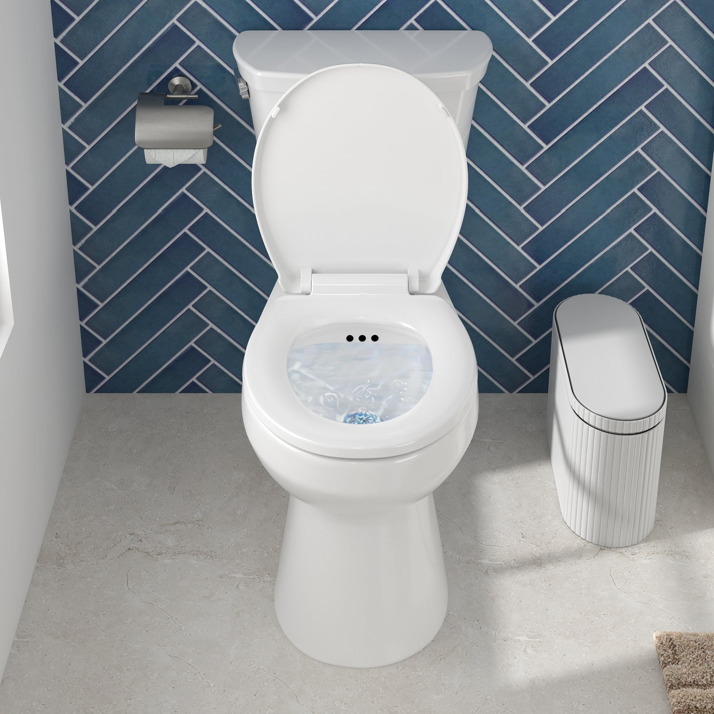 Deven™ 2-Piece 1.28 GPF White Round ADA Plus Height™ Toilet